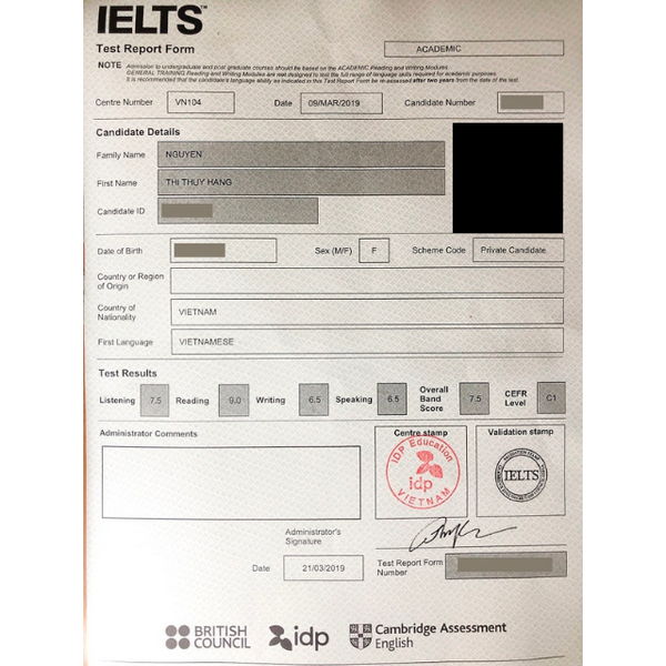 Quy trình in chứng chỉ IELTS nhanh tại Lamgiaytonhanh
