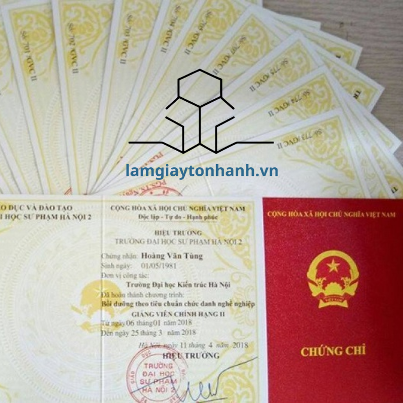 Quy trình in chứng chỉ đào tạo nghề tại Lamgiaytonhanh