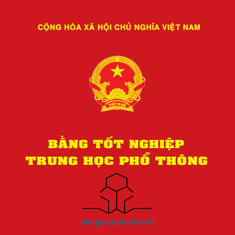 Quy trình in bằng cấp 3 (bằng trung học phổ thông) nhanh tại Lamgiaytonhanh
