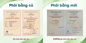 Mẫu bằng mới sẽ không ghi hình thức đào tạo