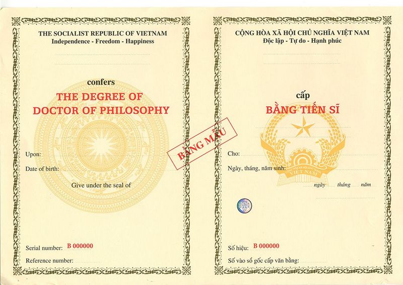 In ấn làm bằng Tiến Sĩ, Thạc Sĩ tại Lamgiaytonhanh