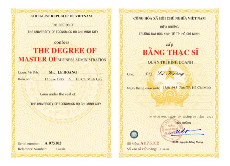 Quy trình in ấn làm bằng Tiến sĩ - Thạc sĩ nhanh tại Lamgiaytonhanh