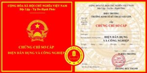 Mẫu chứng chỉ sơ cấp nghề