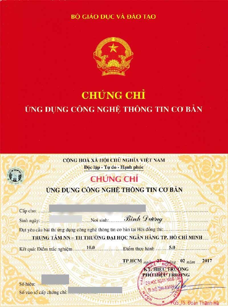 Chứng chỉ nghề Công nghệ thông tin (IT)