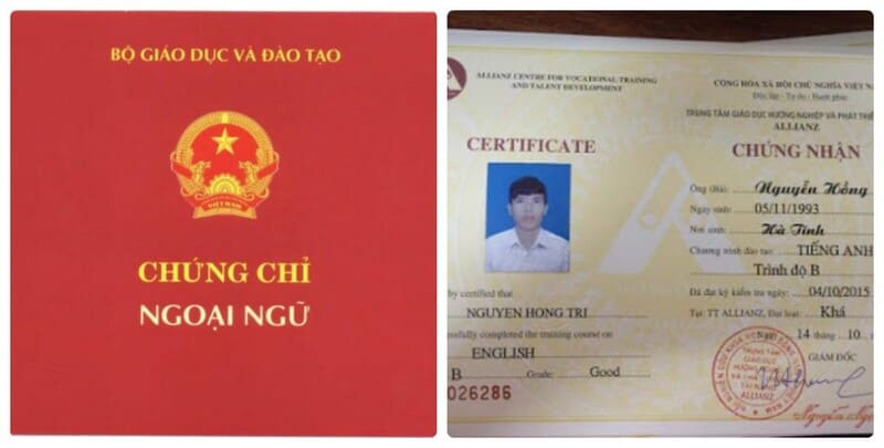 Chứng chỉ nghề Ngoại ngữ