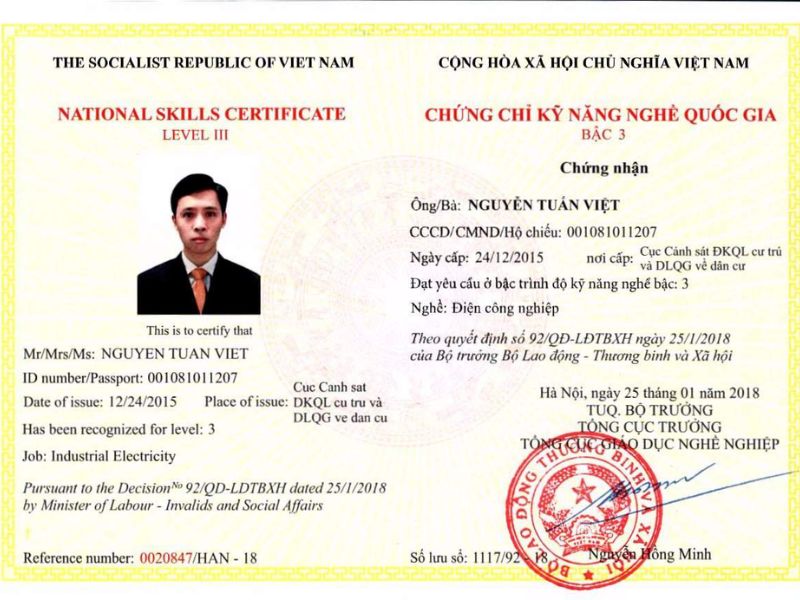 Cơ sở pháp lý và cơ quan có thẩm quyền ban hành Tiểu chuẩn kỹ năng nghề